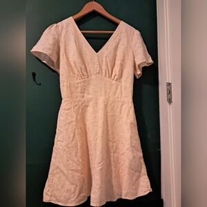 Linen summer dress, L
